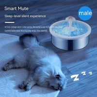 HKM-1710781 Stainless Steel Electric Pet Water Dispenser with 2.2L Capacity