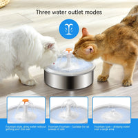 HKM-1710781 Stainless Steel Electric Pet Water Dispenser with 2.2L Capacity