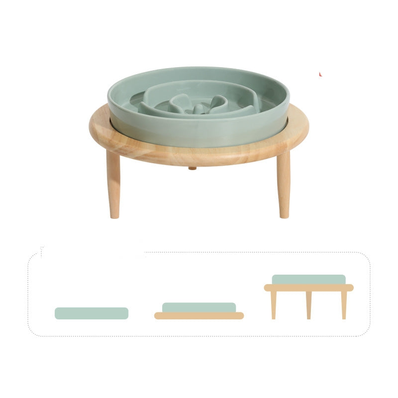 HKM-1710909 Ceramic Slow Feeding Bowl for Dogs with Neck Protection - Available in Multiple Colors