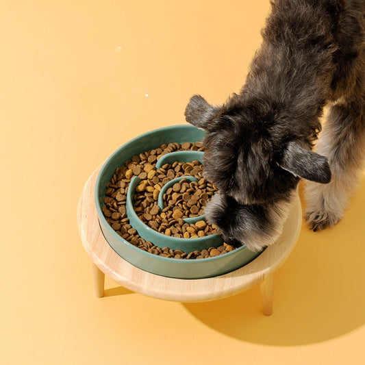 HKM-1710909 Ceramic Slow Feeding Bowl for Dogs with Neck Protection - Available in Multiple Colors