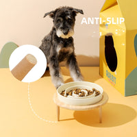 HKM-1710909 Ceramic Slow Feeding Bowl for Dogs with Neck Protection - Available in Multiple Colors