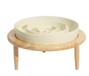 HKM-1710909 Ceramic Slow Feeding Bowl for Dogs with Neck Protection - Available in Multiple Colors