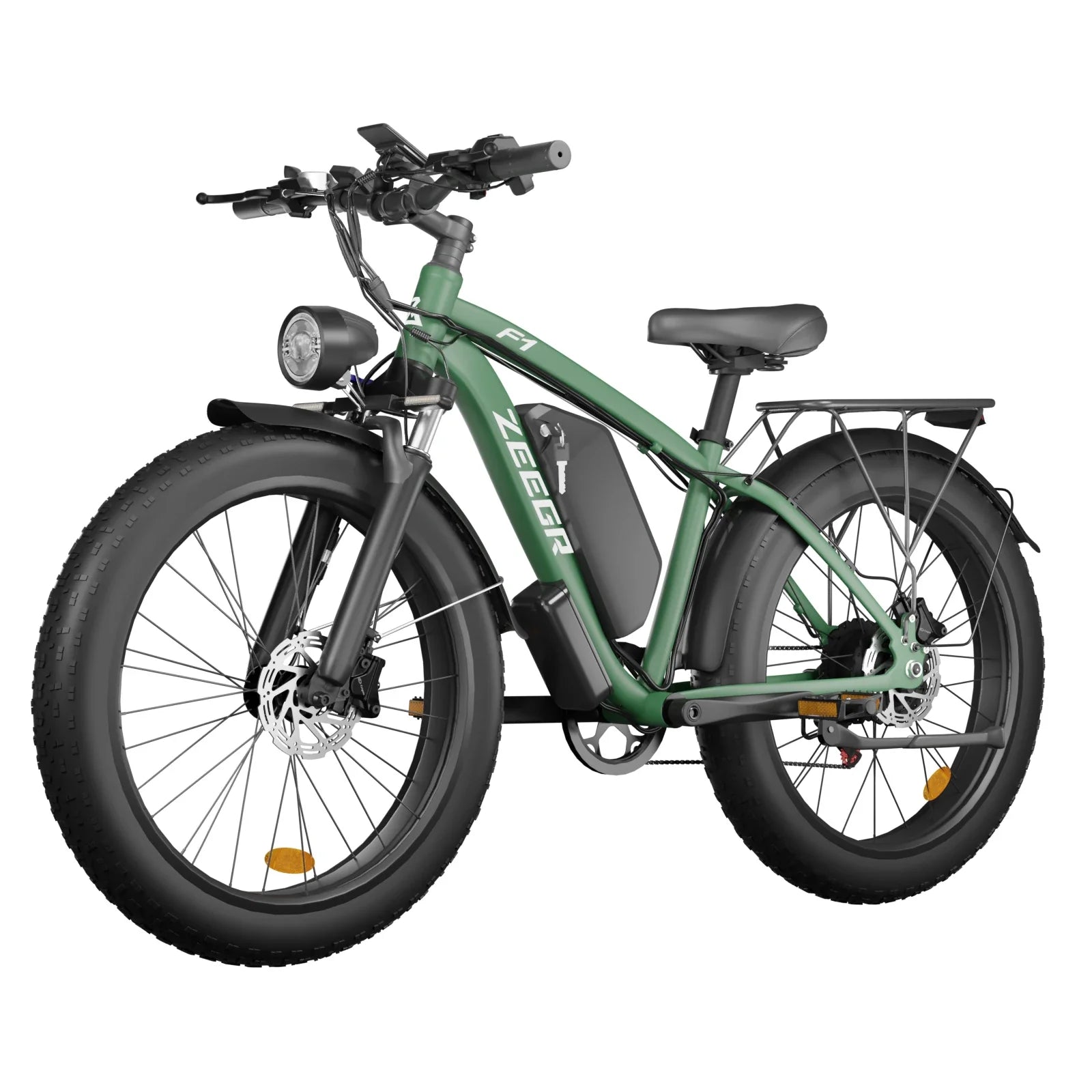 HKM-171091 1000W Fat Tire Electric Bike with 26-Inch Wheels, 7-Speed Gears, and Hydraulic Disc Brakes