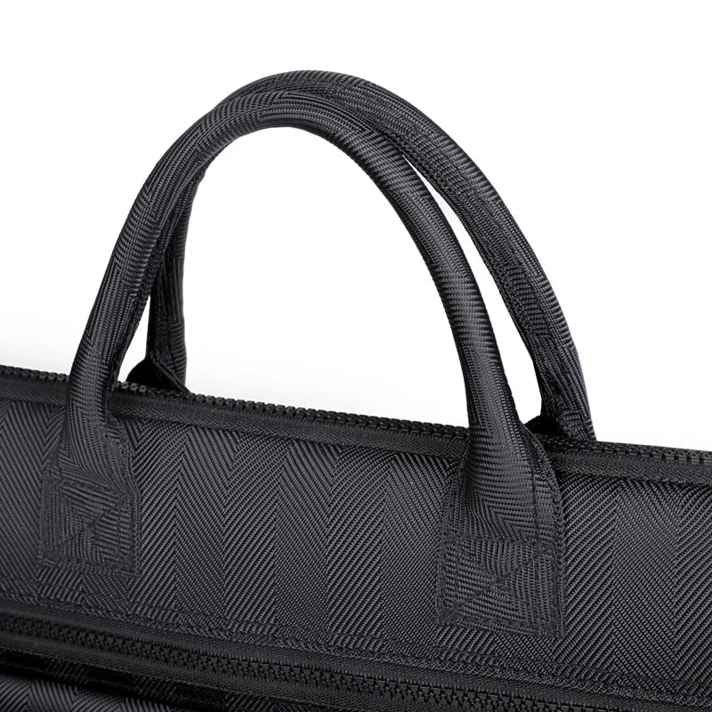 HKM-171091 Casual Oxford Briefcase for 14 Inch Laptop - Multifunctional & Wear-Resistant Business Handbag with Large Capacity