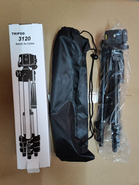 HKM-171091 Portable Aluminum Alloy Tripod with 3D Head for DSLRs and Smartphones, Adjustable Height 0.35-1m