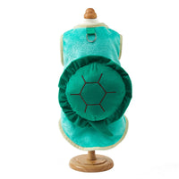 HKM-1713085 Cute Green Turtle Flannel Pet Clothing for Dogs and Cats - Sizes S to XXL