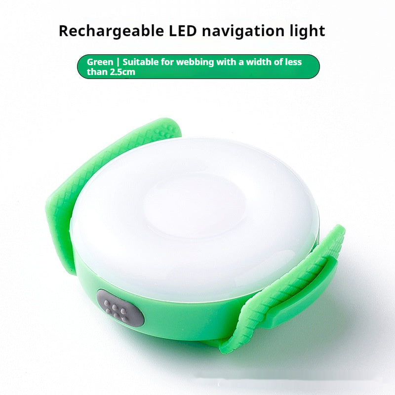 HKM-1713981 LED Dog Safety Light for Nighttime Walks - Black, Green, Blue, Red