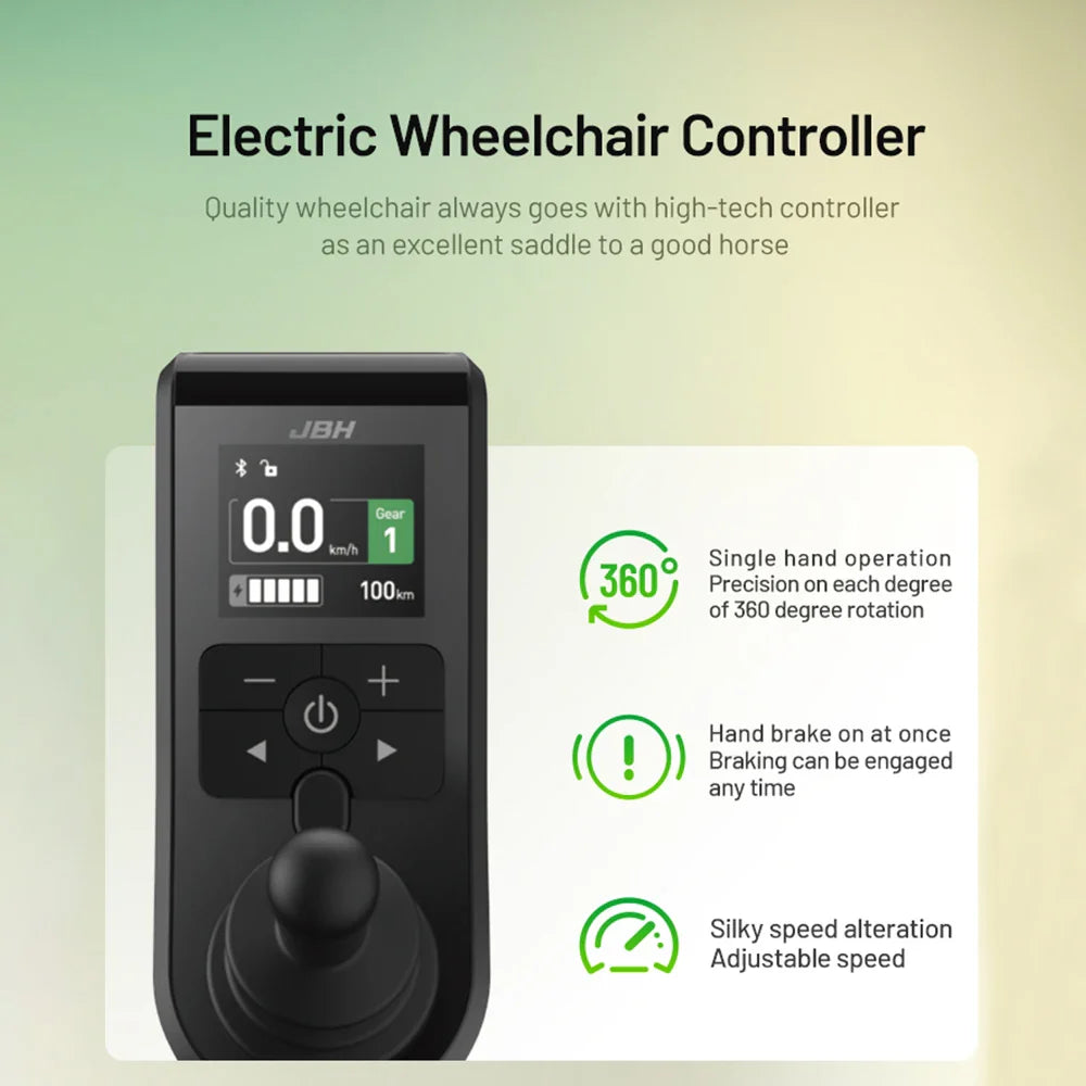 HKM-171411 Electric High Backrest Wheelchair for Seniors with Removable Battery and Dual Motors - 6 km/h Speed, Aluminum Alloy Frame, Maximum Load 140 kg