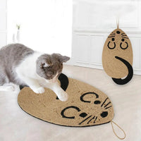 HKM-1714365 Cat Scratching Pad - Sisal and EVA Material with Skid-Proof Base - Durable Nail Claw Sharpener Mat for Indoor Cats