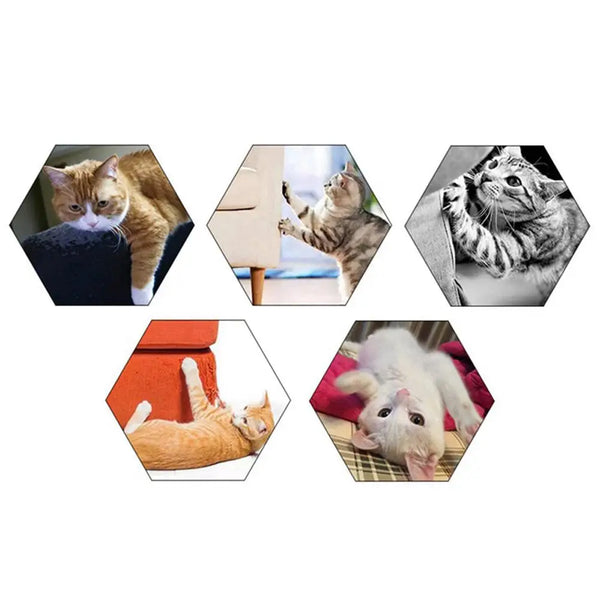 HKM-1714365 Cat Scratching Pad - Sisal and EVA Material with Skid-Proof Base - Durable Nail Claw Sharpener Mat for Indoor Cats