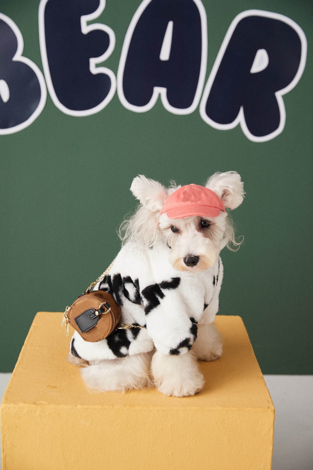 HKM-1715261 Cozy Plush Fur Coat for Small and Medium Dogs ¨C Black and White, Casual Style