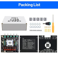 HKM-171539 2.1 Channel Digital Power Amplifier Board Module TPA3255 220W x 2 + 350W Subwoofer Output for Home Audio