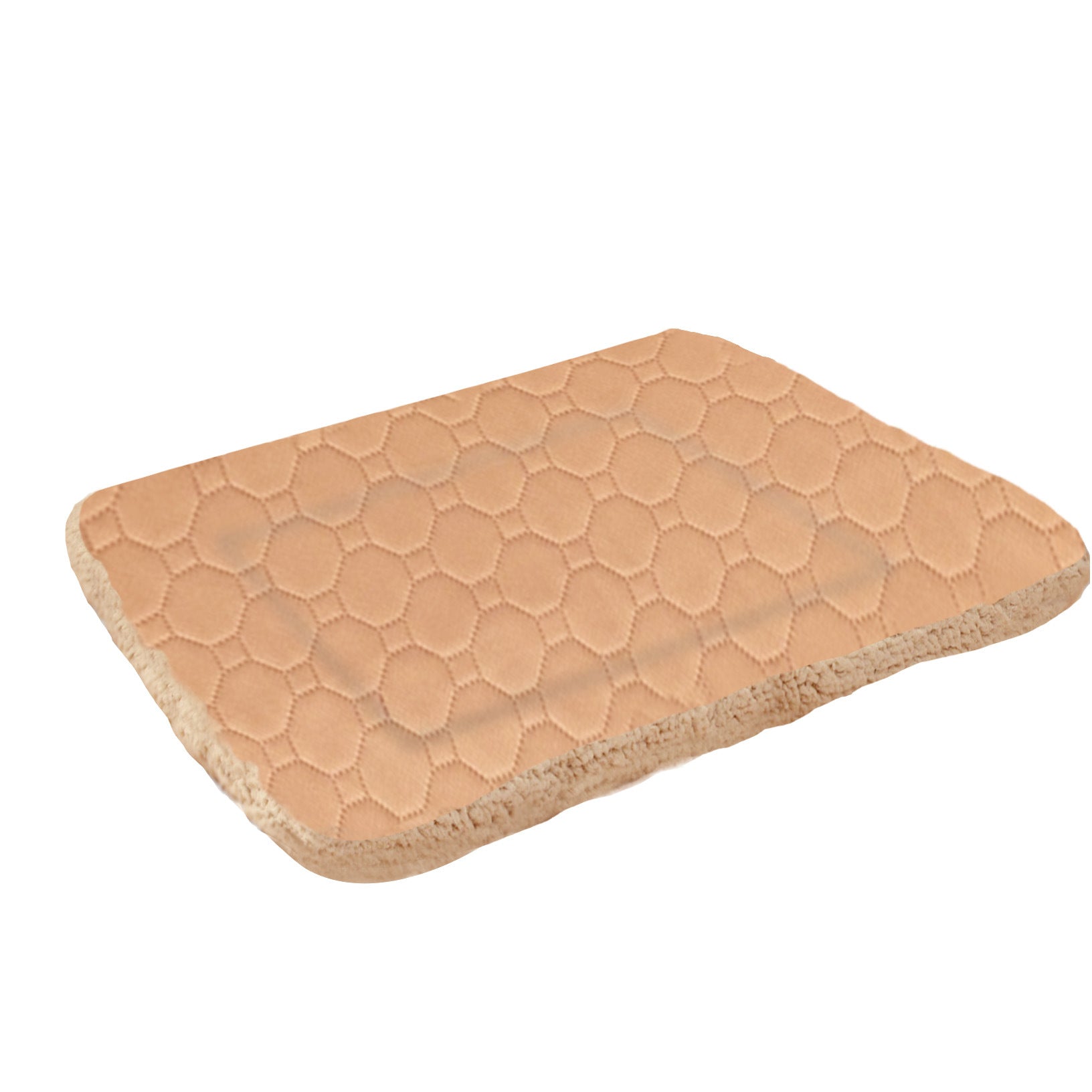 HKM-1716541 Three-Layer Absorbent Pet Mat for Warmth and Comfort in Light Coffee and Gray