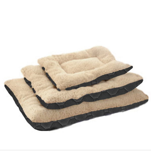 HKM-1716541 Three-Layer Absorbent Pet Mat for Warmth and Comfort in Light Coffee and Gray