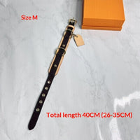 HKM-1716669 Japanese and Korean-Style Leather Pet Collar in Various Sizes