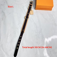 HKM-1716669 Japanese and Korean-Style Leather Pet Collar in Various Sizes