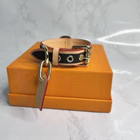 HKM-1716669 Japanese and Korean-Style Leather Pet Collar in Various Sizes