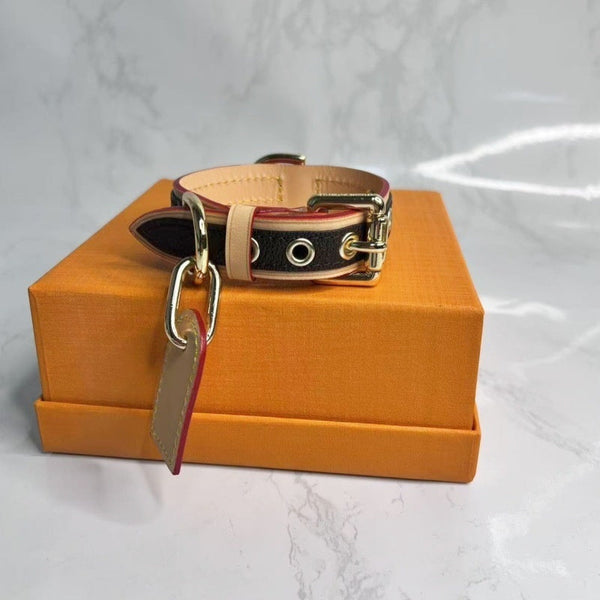 HKM-1716669 Japanese and Korean-Style Leather Pet Collar in Various Sizes