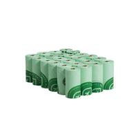 HKM-1716925 Degradable Dog Poop Bags - 24 Rolls, Eco-Friendly, Biodegradable Material, Convenient Size 23x33cm & 20x23cm