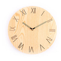 HKM-171731 Stylish Round Wall Clock - Quiet Sweep Movement for Creative Living Rooms and Bedrooms