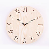 HKM-171731 Stylish Round Wall Clock - Quiet Sweep Movement for Creative Living Rooms and Bedrooms