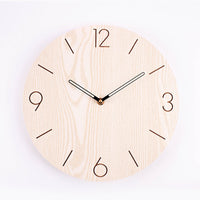 HKM-171731 Stylish Round Wall Clock - Quiet Sweep Movement for Creative Living Rooms and Bedrooms