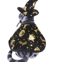 HKM-1718845 Halloween Wizard Cloak and Hat Set for Pets - Dog and Cat Costume Outfit