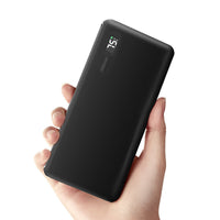 HKM-171923 18W Fast Charging 20000mAh PD QC Bidirectional Power Bank with Multi-USB Output, Black/White