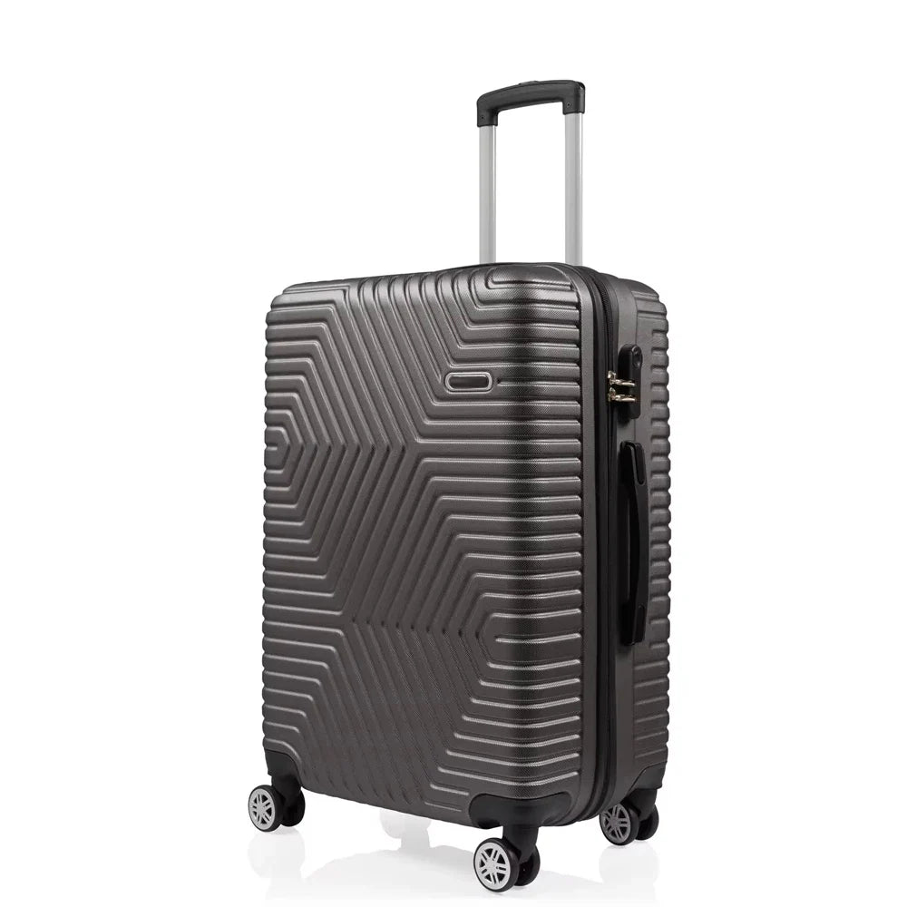 HKM-171923 Girls' Trolley Suitcase & Bag Set for Travel with Wheels and Seating Feature