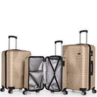 HKM-171923 Girls' Trolley Suitcase & Bag Set for Travel with Wheels and Seating Feature