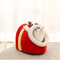 HKM-1720509 Cozy Cotton Christmas Igloo Pet Nest Mat for Warmth and Comfort