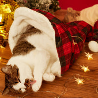 HKM-1720509 Cozy Cotton Christmas Igloo Pet Nest Mat for Warmth and Comfort