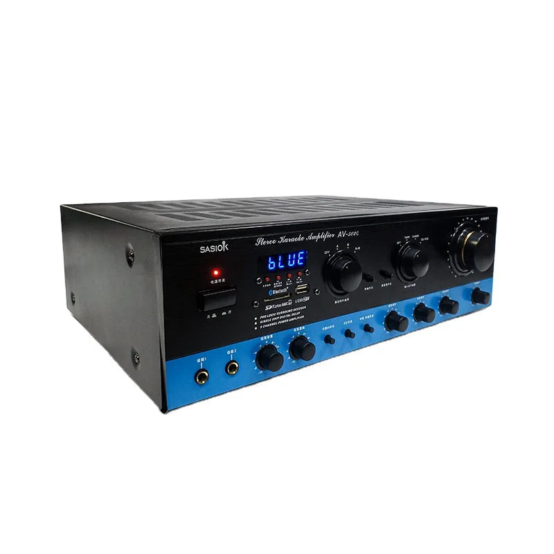 HKM-172051 AV-502C Stereo Home Theatre Receiver with USB, SD, FM, and Bluetooth Connectivity