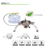 HKM-172051 Portable Windproof Camping Gas Stove BRS-11 Folding Outdoor Gas Burner Cooker