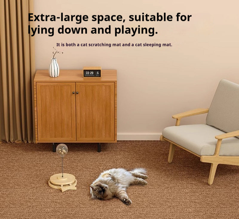 HKM-1722301 Durable Lint-Free Cat Scratch Board in Brown and Gray, Minimalist Design, Multiple Sizes Available