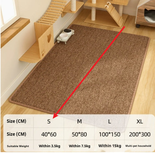 HKM-1722301 Durable Lint-Free Cat Scratch Board in Brown and Gray, Minimalist Design, Multiple Sizes Available