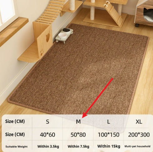 HKM-1722301 Durable Lint-Free Cat Scratch Board in Brown and Gray, Minimalist Design, Multiple Sizes Available