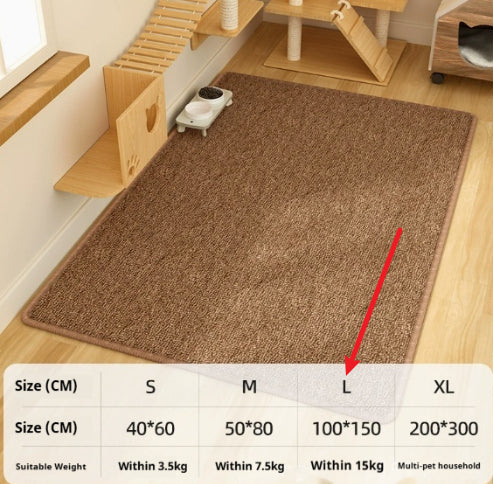HKM-1722301 Durable Lint-Free Cat Scratch Board in Brown and Gray, Minimalist Design, Multiple Sizes Available