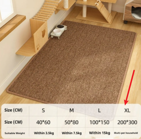 HKM-1722301 Durable Lint-Free Cat Scratch Board in Brown and Gray, Minimalist Design, Multiple Sizes Available