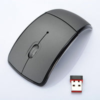 HKM-172371 Folding Wireless Optical Mouse with 1600 DPI and 10m Range in Multiple Colors