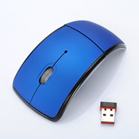 HKM-172371 Folding Wireless Optical Mouse with 1600 DPI and 10m Range in Multiple Colors