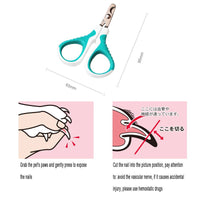 HKM-1724221 Ergonomic Stainless Steel Cat Nail Clippers with 150-Degree Elbow Design, Sharp & Durable Edge, Ideal for Small Pets