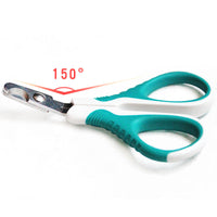 HKM-1724221 Ergonomic Stainless Steel Cat Nail Clippers with 150-Degree Elbow Design, Sharp & Durable Edge, Ideal for Small Pets