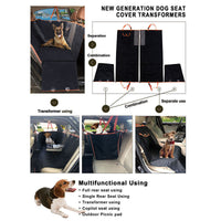 HKM-1725245 Rear Oxford Cloth Pet Car Mat - 130x148x52cm for Comfortable Pet Travel