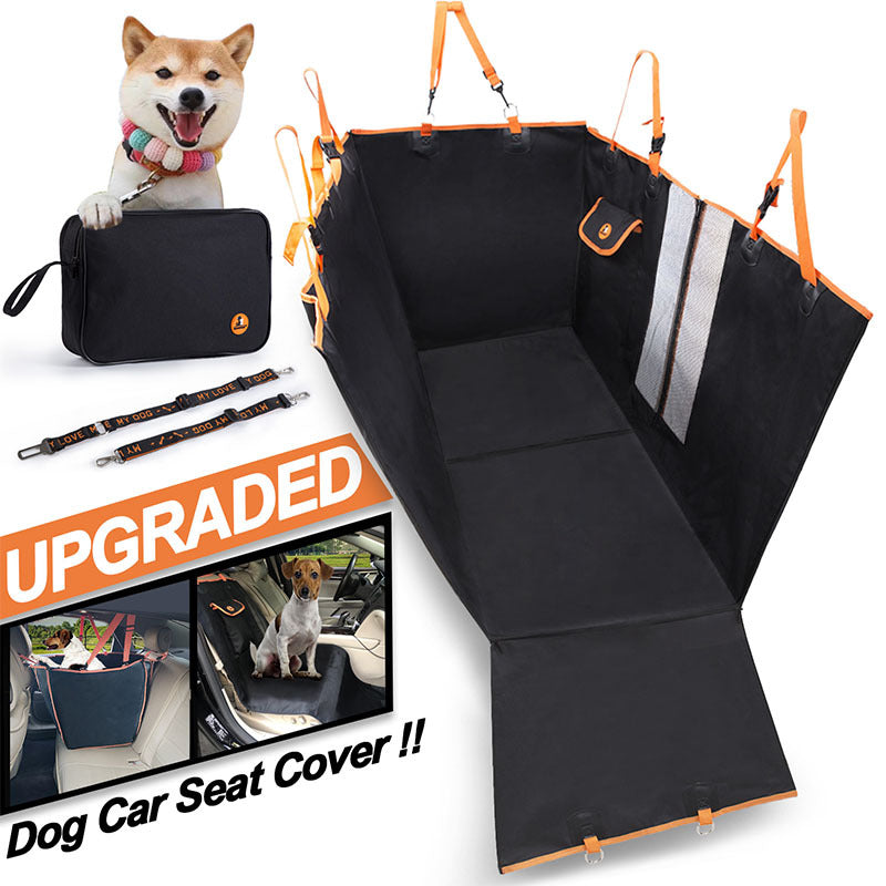 HKM-1725245 Rear Oxford Cloth Pet Car Mat - 130x148x52cm for Comfortable Pet Travel