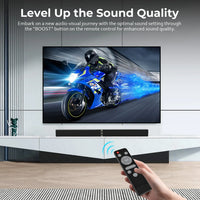 HKM-172691 Wireless Bluetooth Sound Bar for TV with Remote Control and ARC/Optical Connection