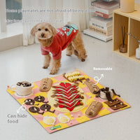 HKM-1727037 Sniff Pad Strawberry Pie - Dog Smell Toy for Food Leakage Storage