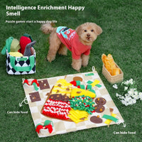 HKM-1727037 Sniff Pad Strawberry Pie - Dog Smell Toy for Food Leakage Storage