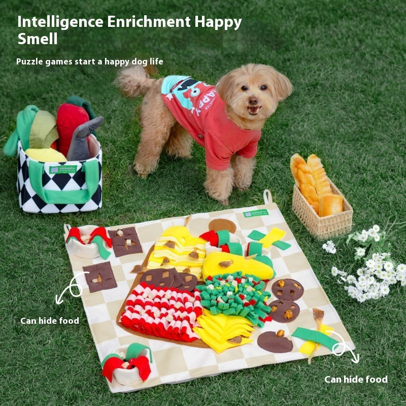 HKM-1727037 Sniff Pad Strawberry Pie - Dog Smell Toy for Food Leakage Storage