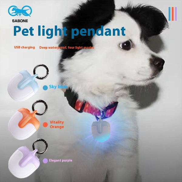 HKM-1728189 U-Shaped Double-Sided LED Dog Walking Light with Multiple Color Modes, Waterproof and Adjustable Visibility